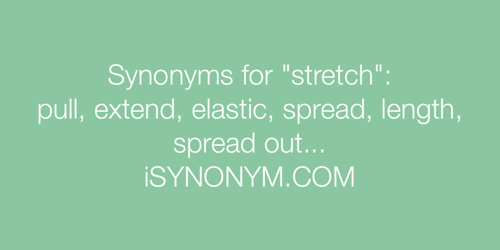 Synonyms stretch