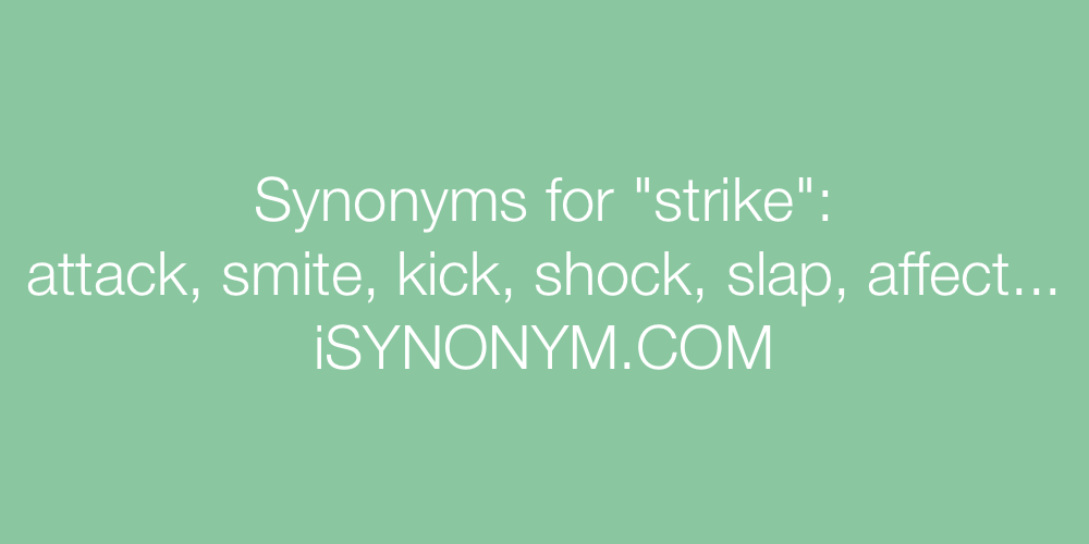 Synonyms strike