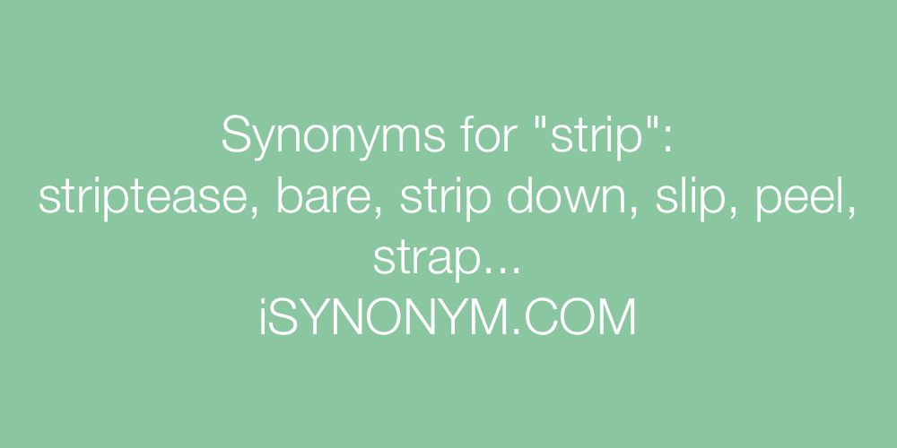 Synonyms strip