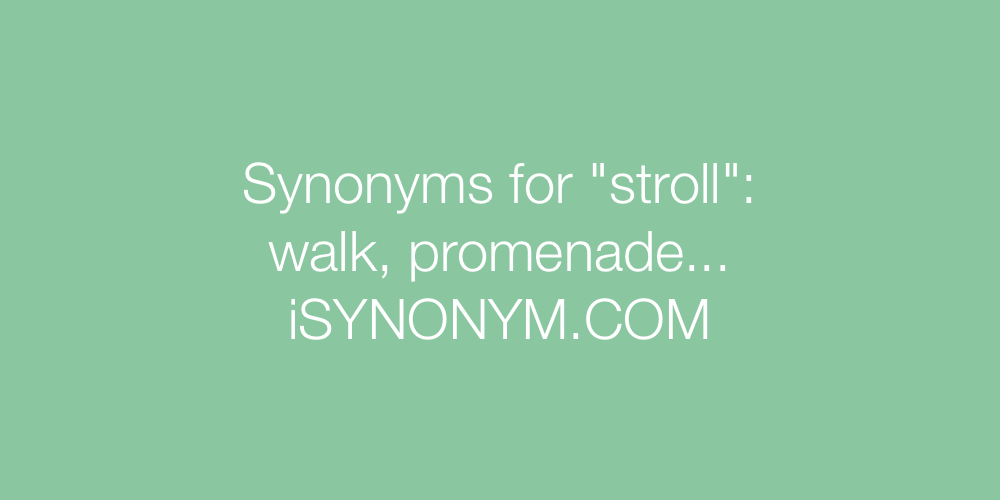 Synonyms stroll