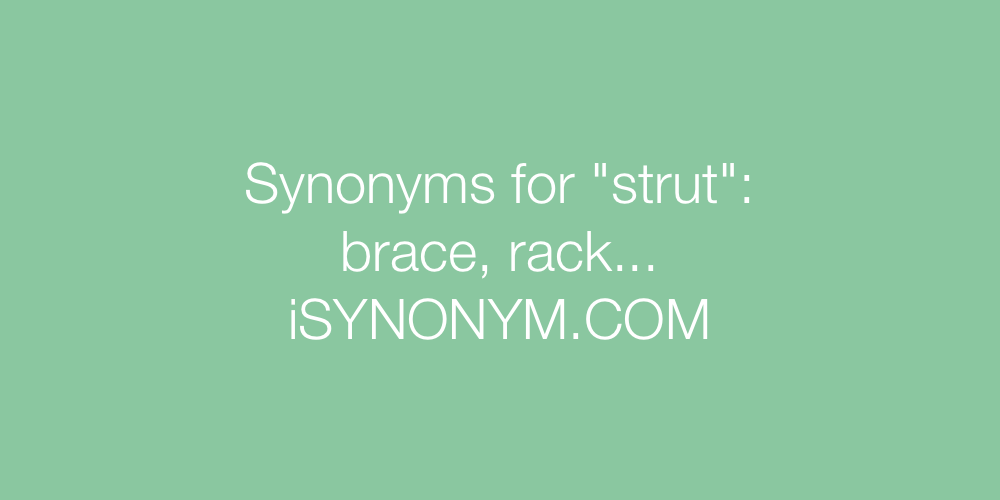 Synonyms strut