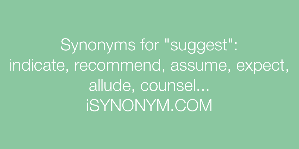 Synonyms suggest