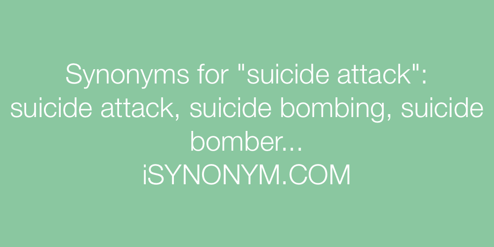 Synonyms suicide attack