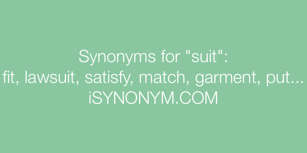 Synonyms suit