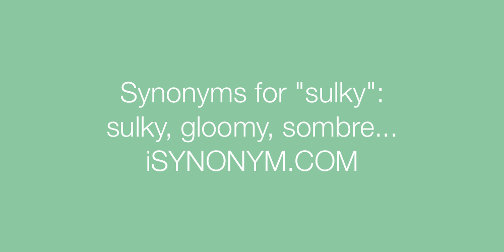 Synonyms sulky