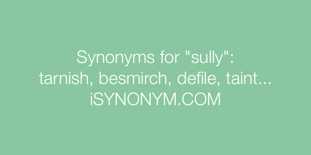 Synonyms sully