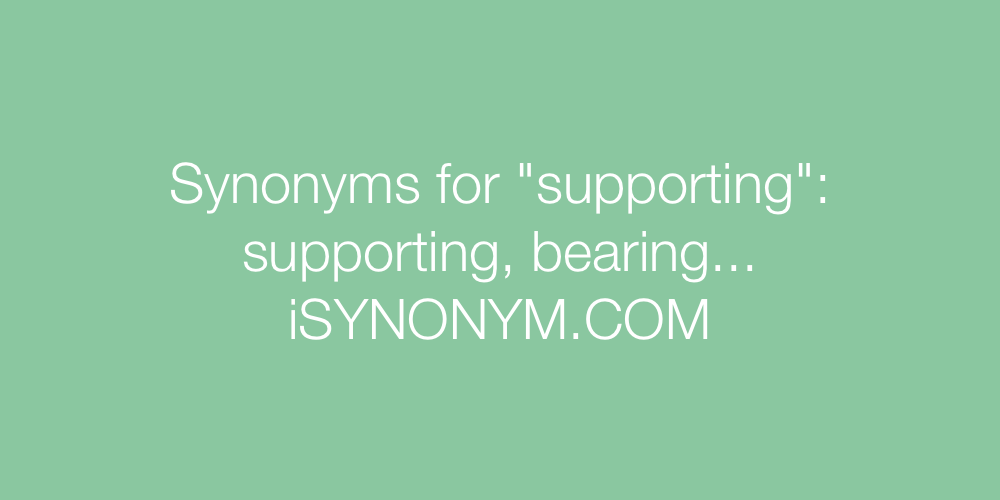 Synonyms supporting