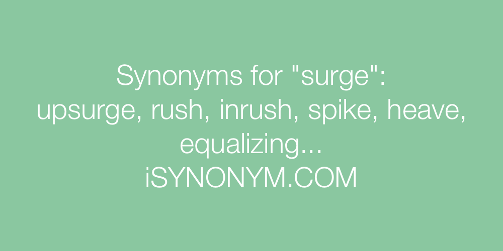 Synonyms surge