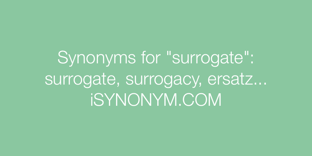 Synonyms surrogate