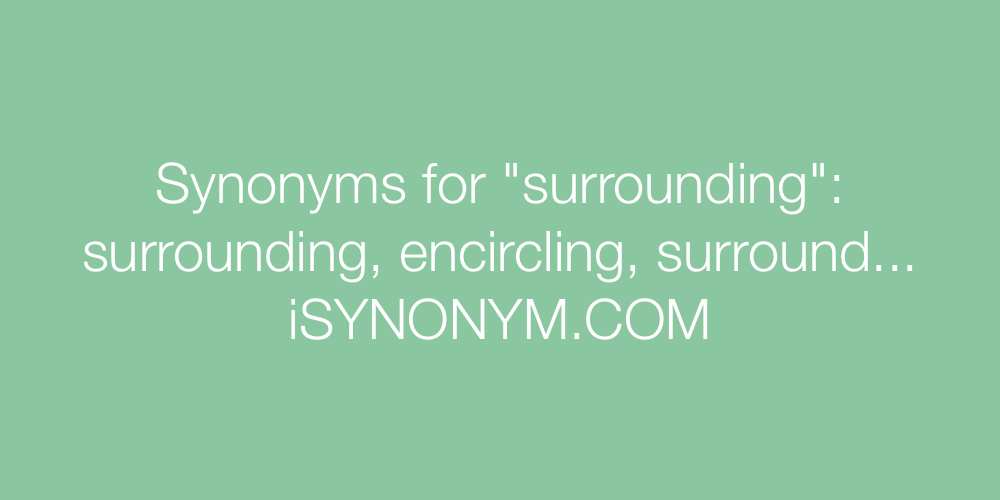 Synonyms surrounding