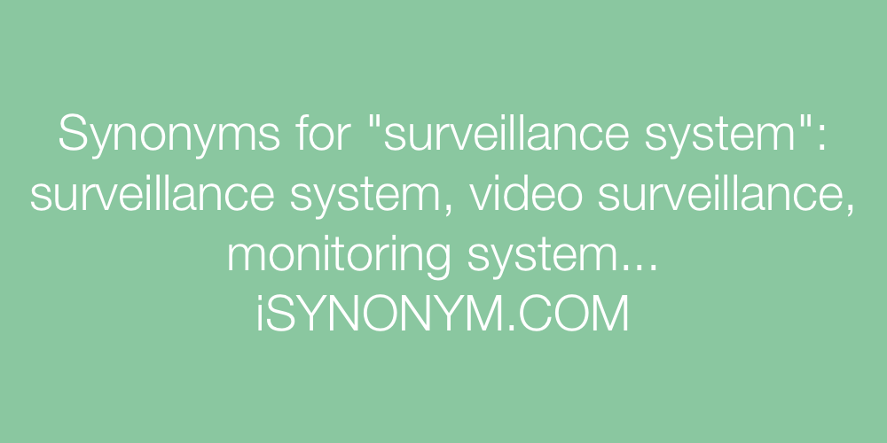 Synonyms surveillance system