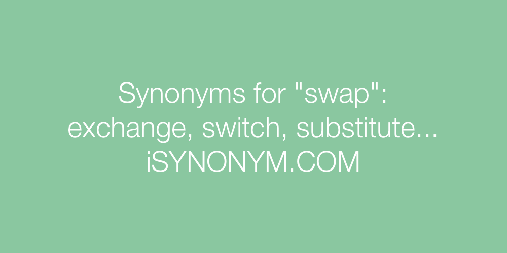 Synonyms swap