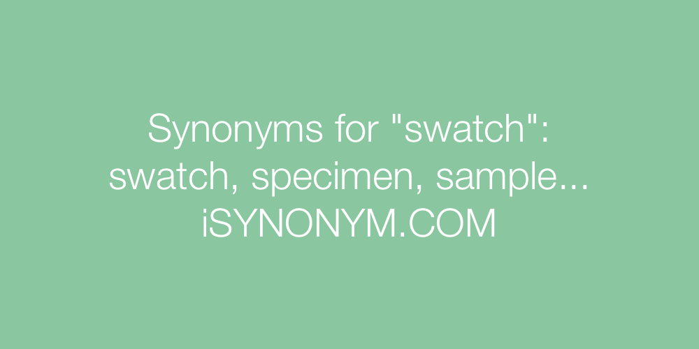 Synonyms swatch
