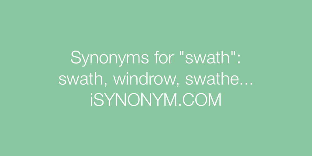 Synonyms swath