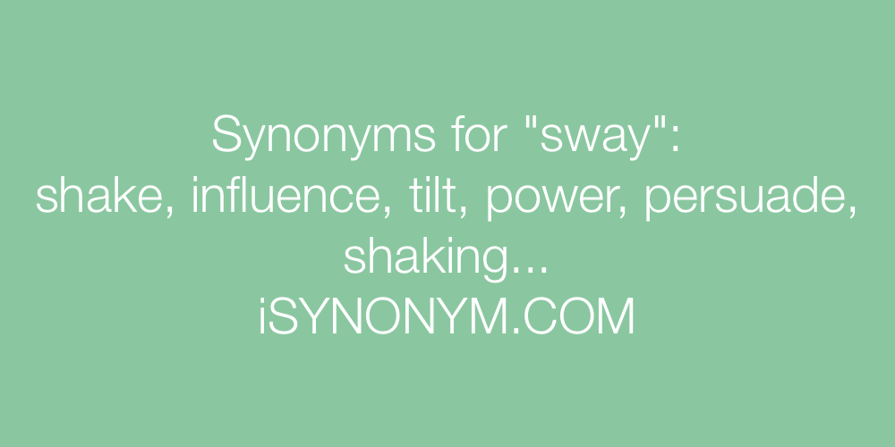 Synonyms sway
