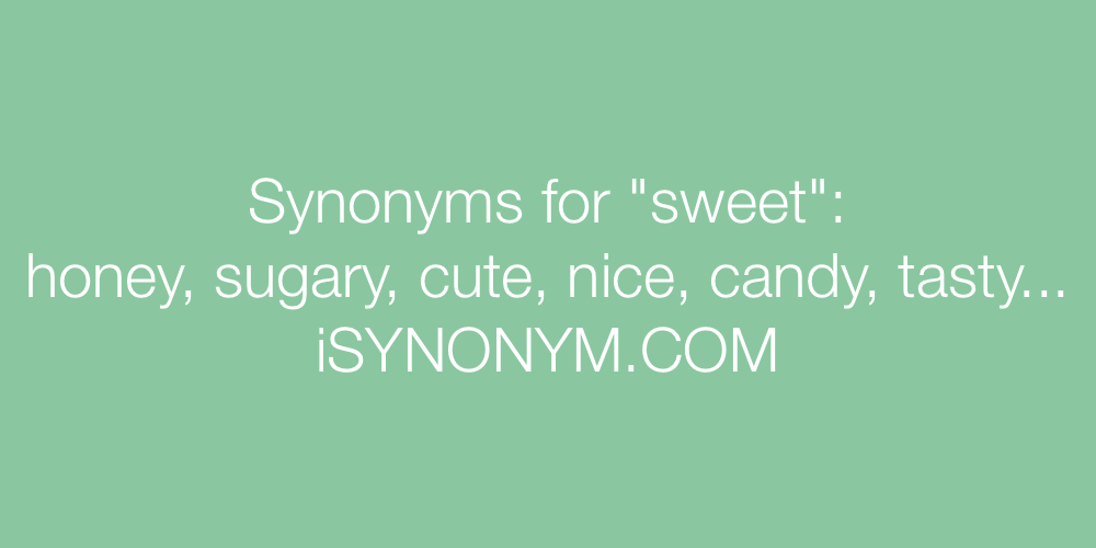 Synonyms sweet