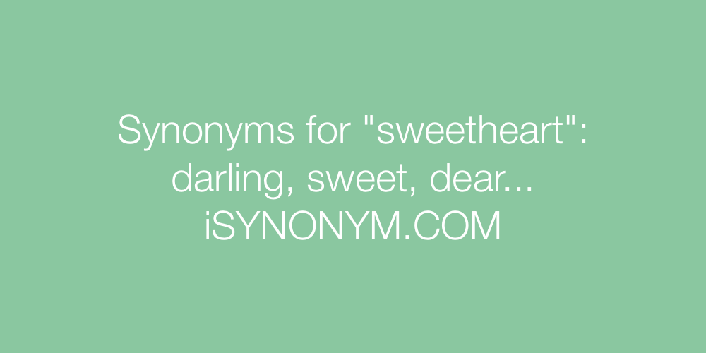 Synonyms sweetheart