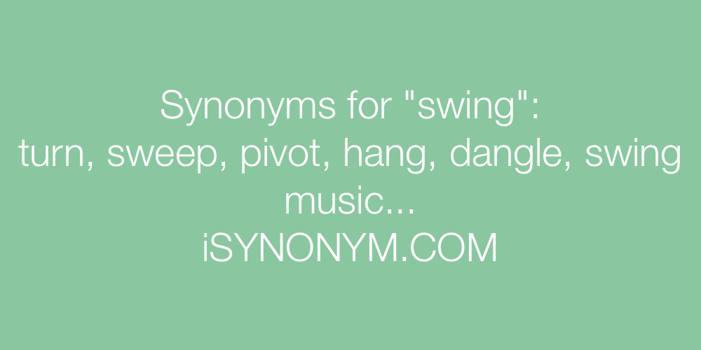 Synonyms swing