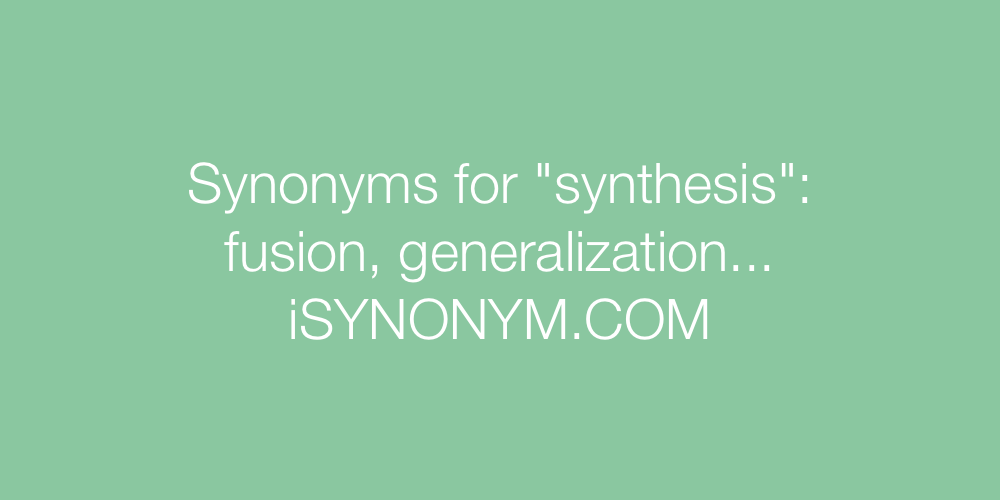 Synonyms synthesis