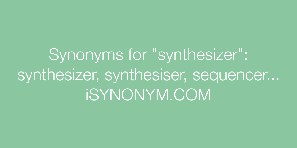 Synonyms synthesizer