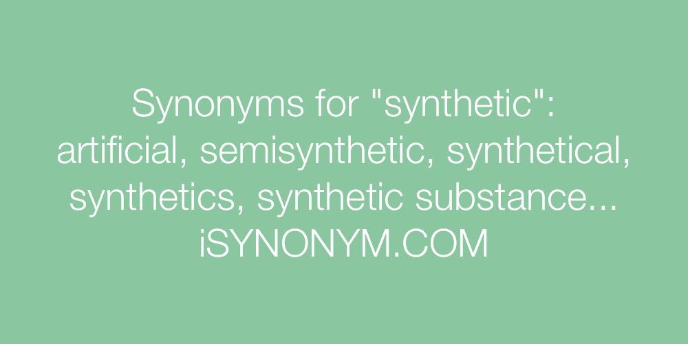 Synonyms synthetic
