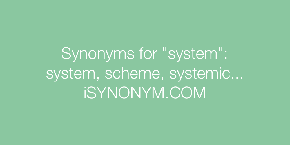 Synonyms system
