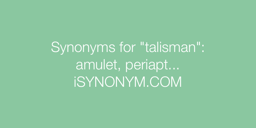Synonyms talisman