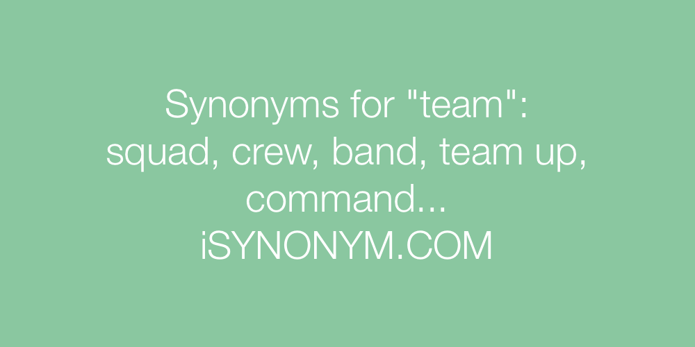 Synonyms team