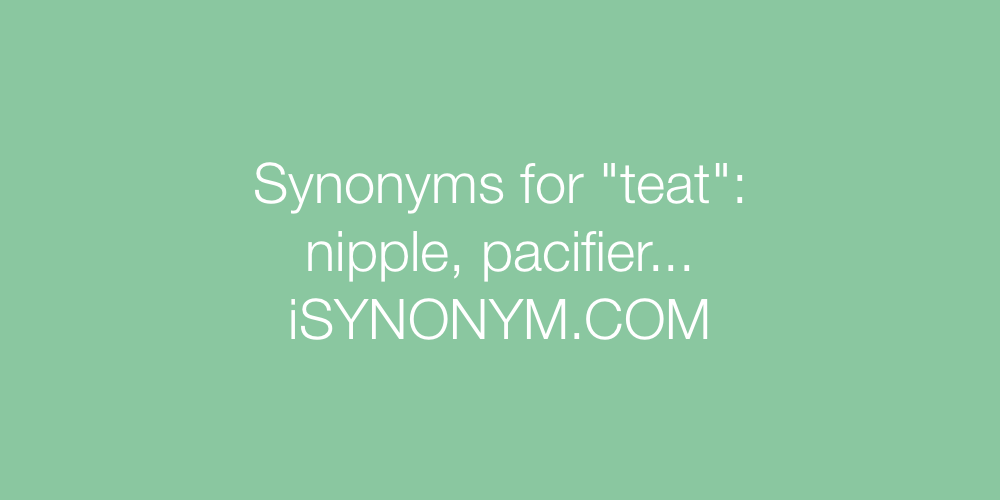 Synonyms teat