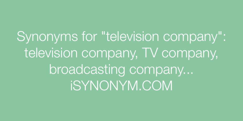 Synonyms television company