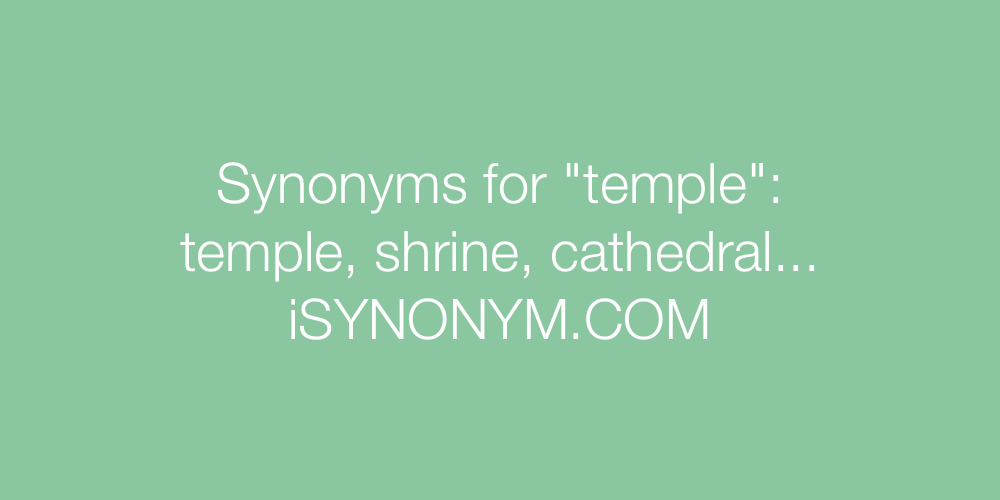 Synonyms temple