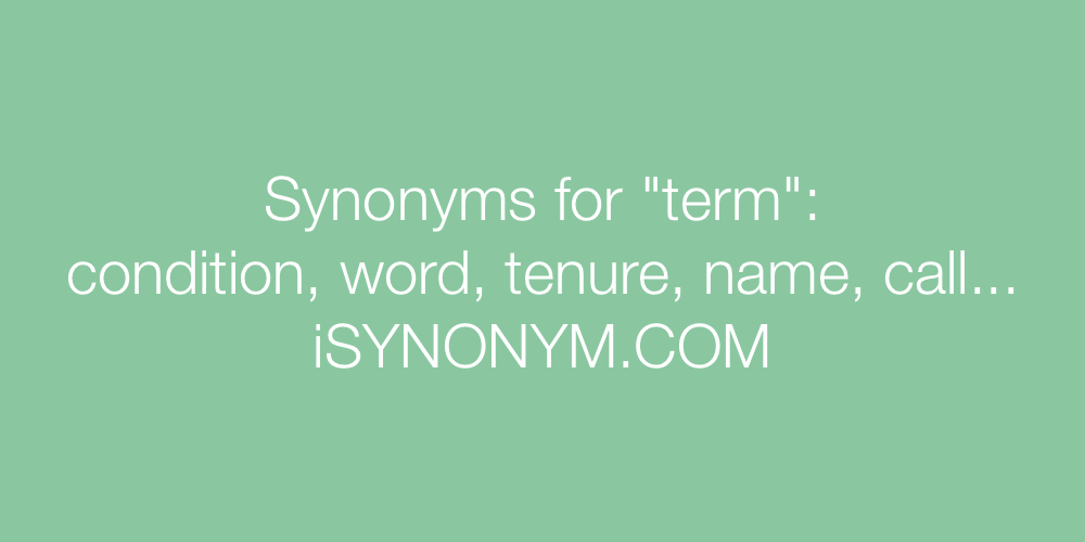 Synonyms term