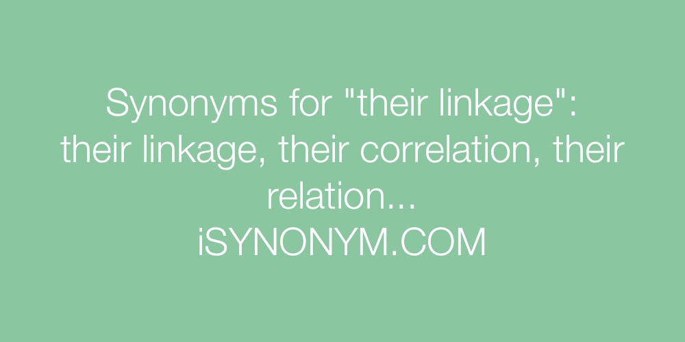 Synonyms their linkage