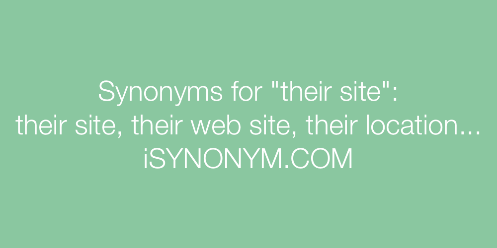Synonyms their site