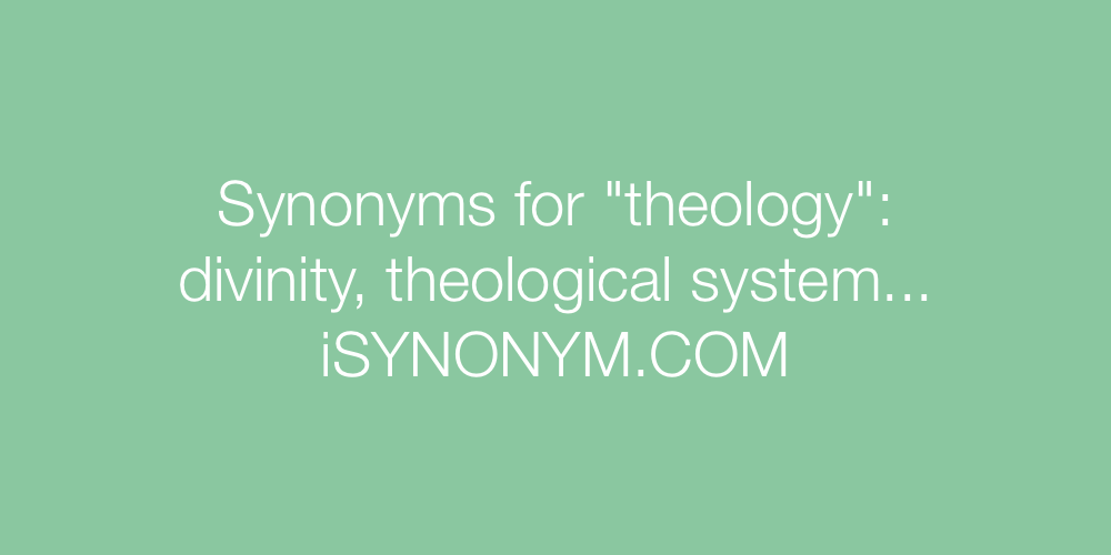 Synonyms theology