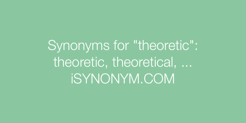 Synonyms theoretic