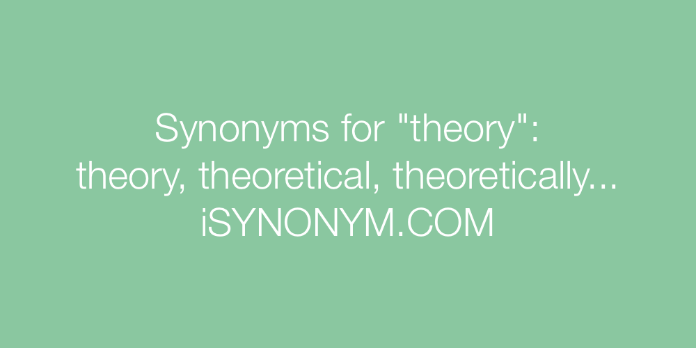 Synonyms theory