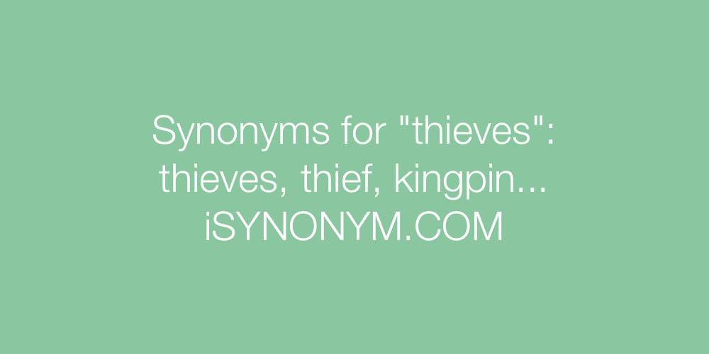 Synonyms thieves