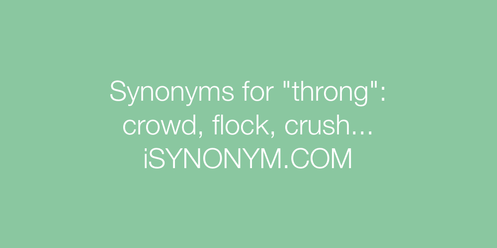 Synonyms throng
