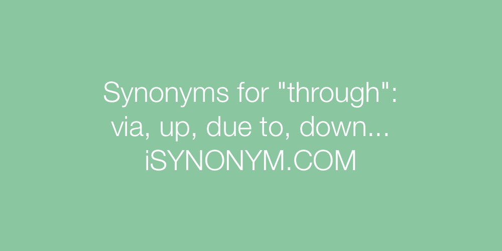 Synonyms through