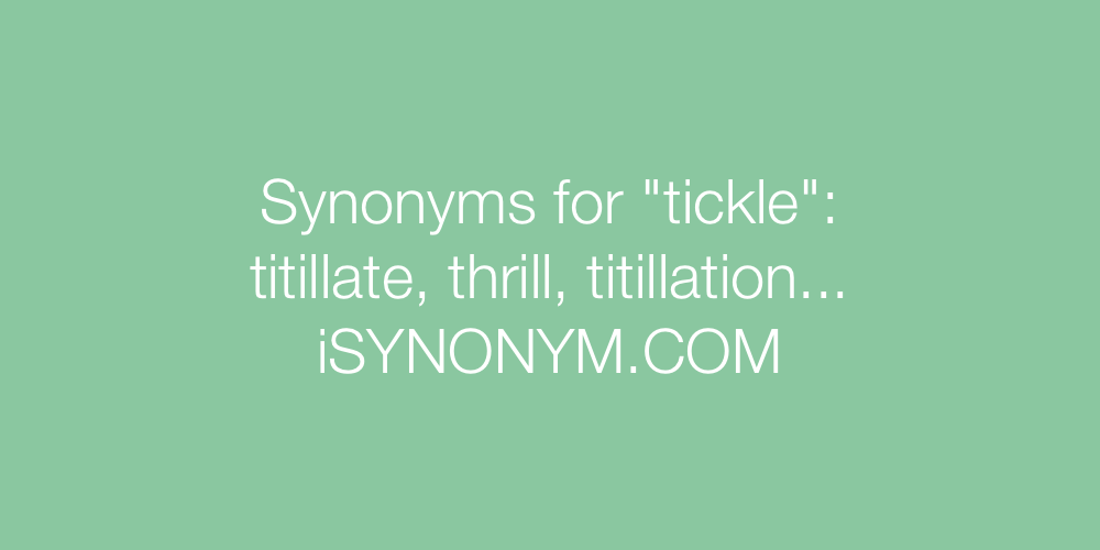 Synonyms tickle