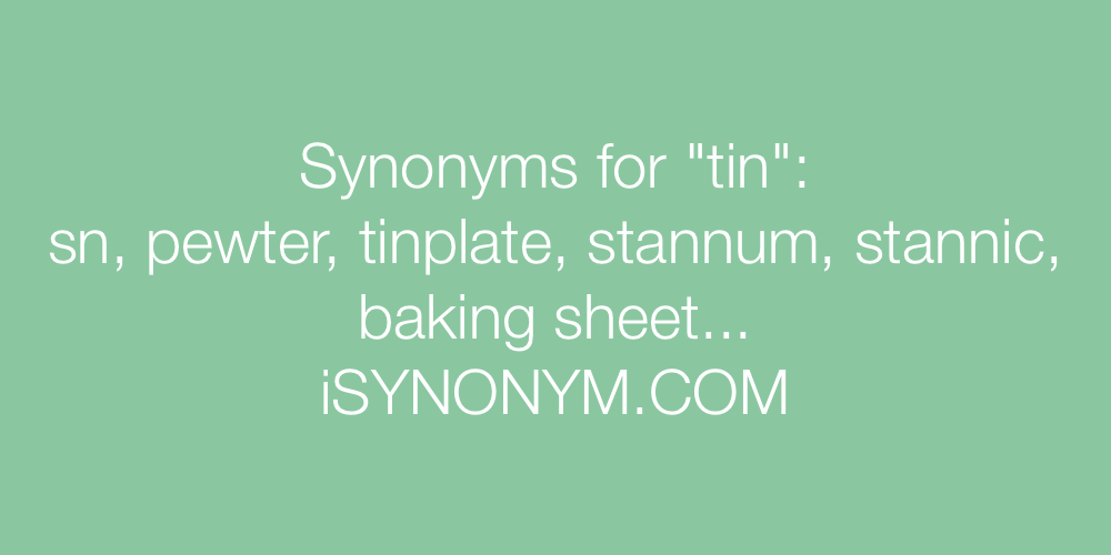 Synonyms tin