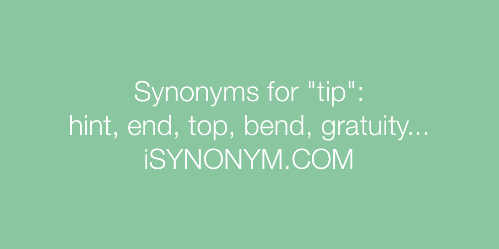 Synonyms tip