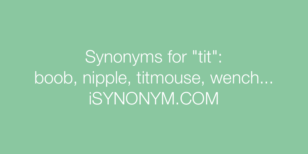 Synonyms tit
