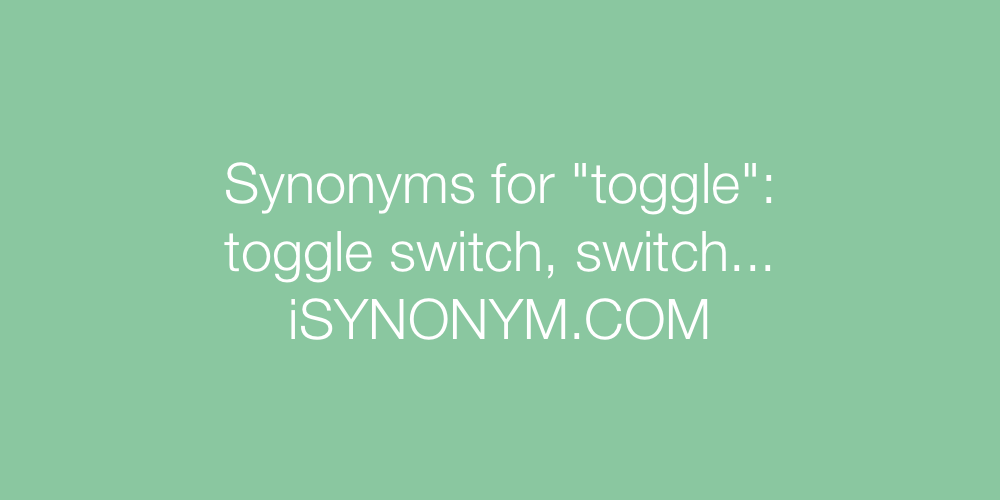 Synonyms toggle