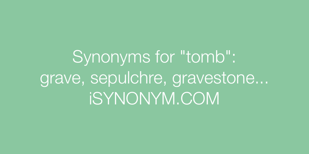 Synonyms tomb