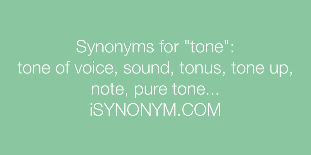 Synonyms tone