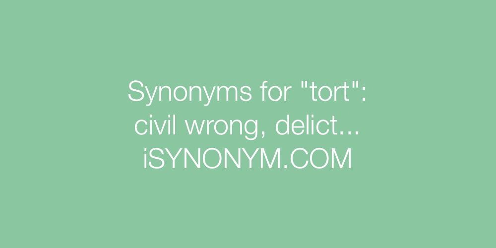 Synonyms tort