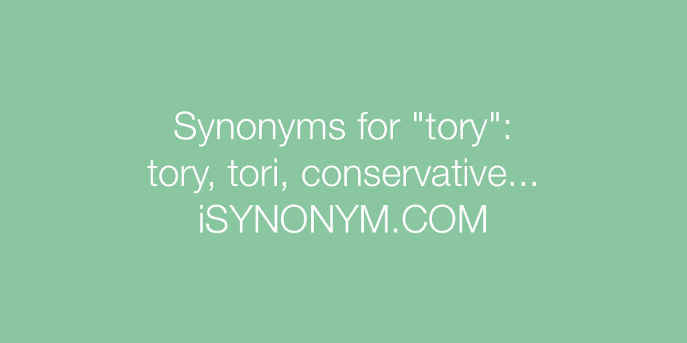 Synonyms tory
