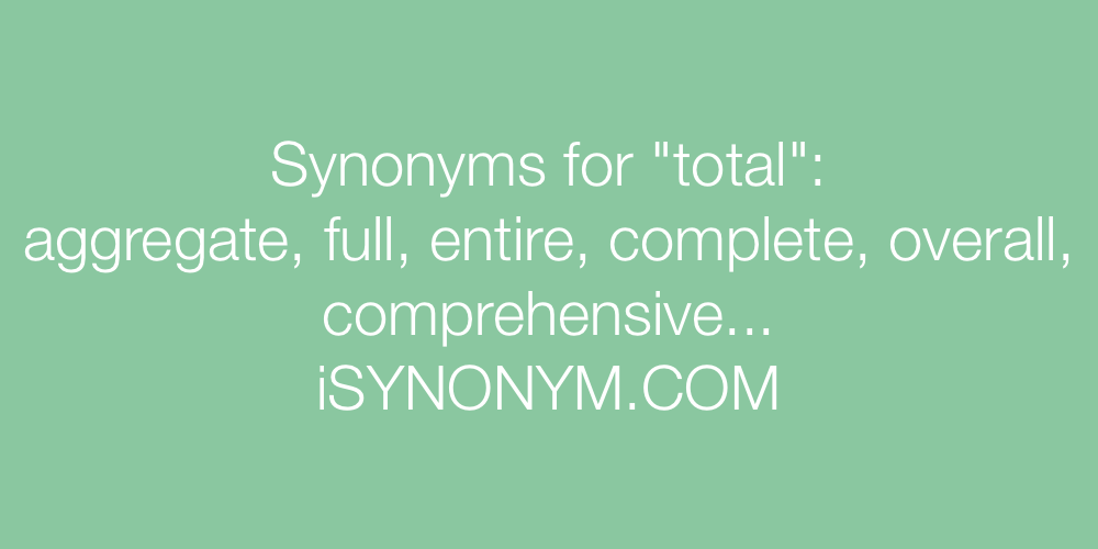 Synonyms total